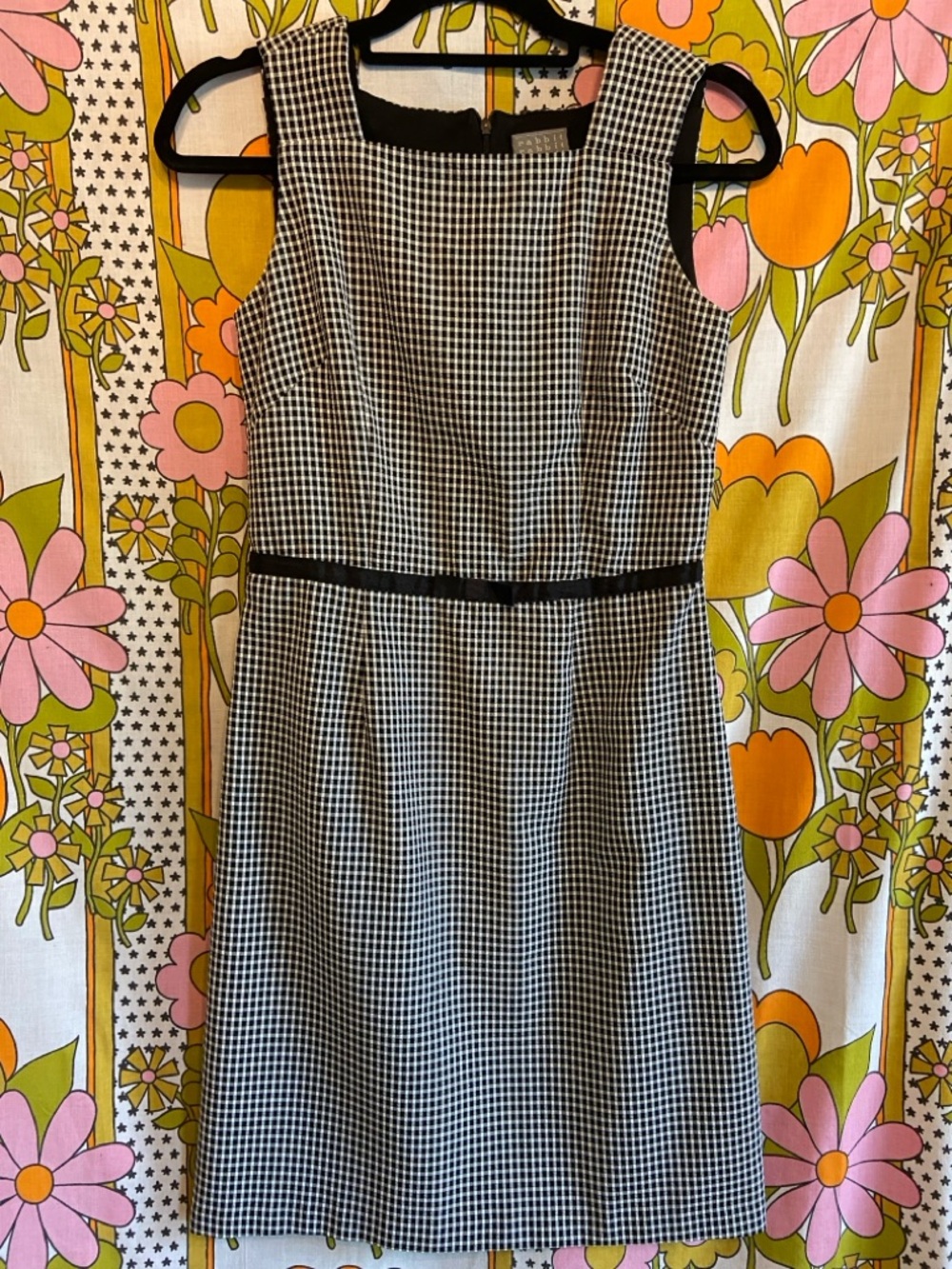 Vintage 90s Meredith Blake Style Gingham Shift Dress